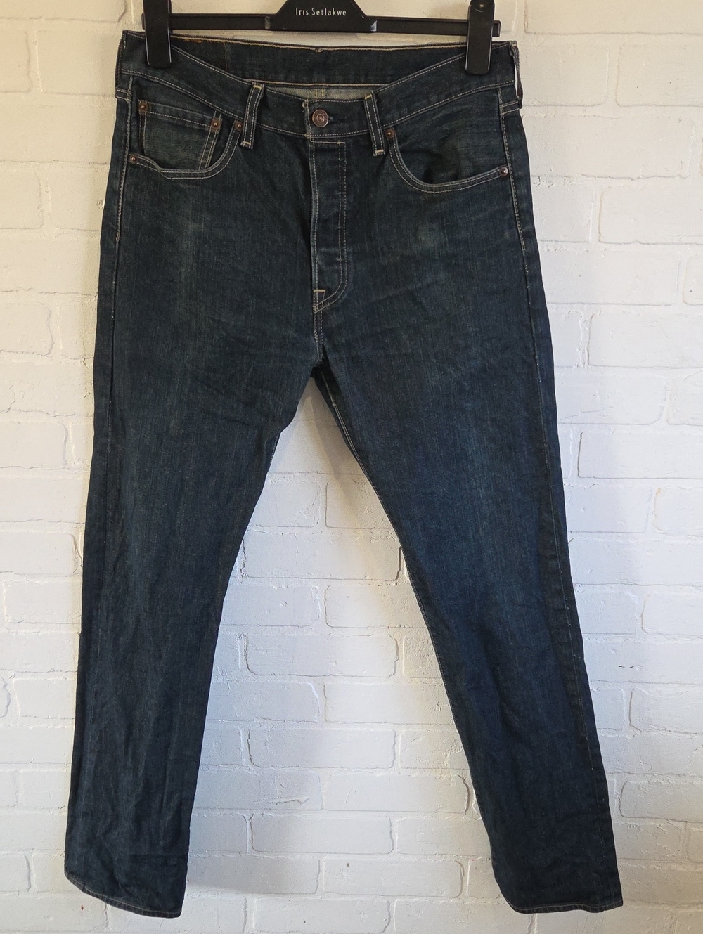 Levi's 501 Dark Blue Denim Jeans